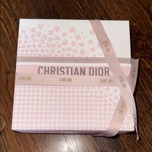 Christian Dior Pink Houndstooth Gingham Gift Box - Box only!!! New! 8.5”x8.5”x4”